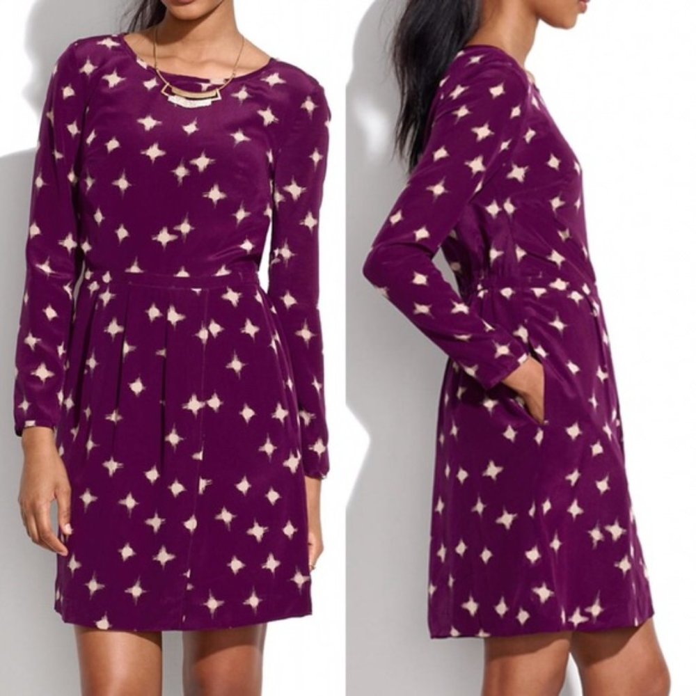 Madewell Silk Inkbrush Dress Size 6